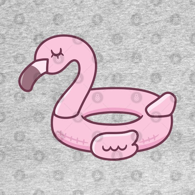 Cute Pink Flamingo Pool Float by rustydoodle